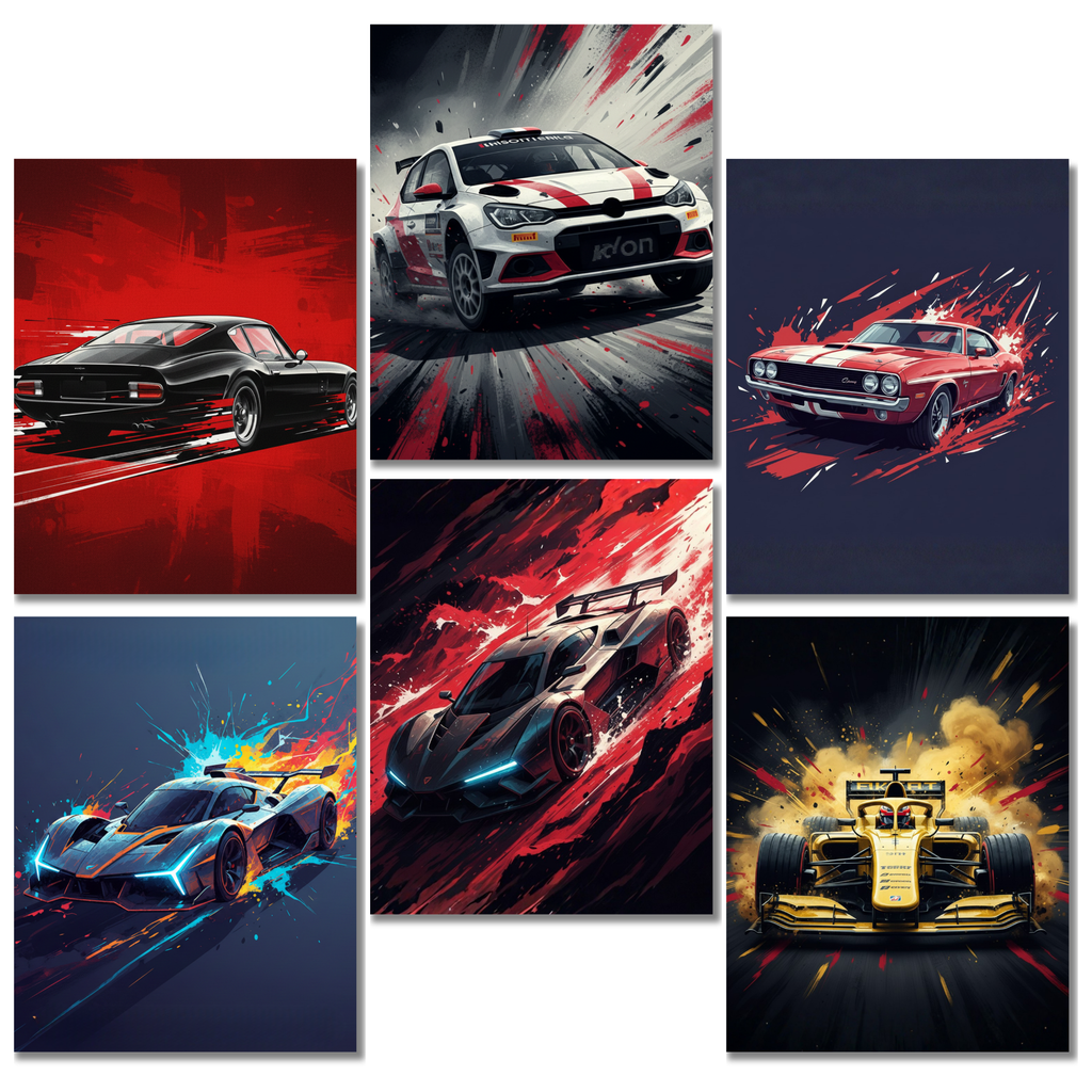 Luxury Supercar Poster (Set of 6)