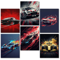 Luxury Supercar Poster (Set of 6)