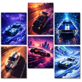 Futuristic Car Poster Set of 6