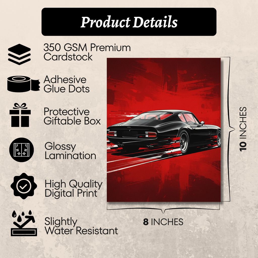Luxury Supercar Poster (Set of 6)