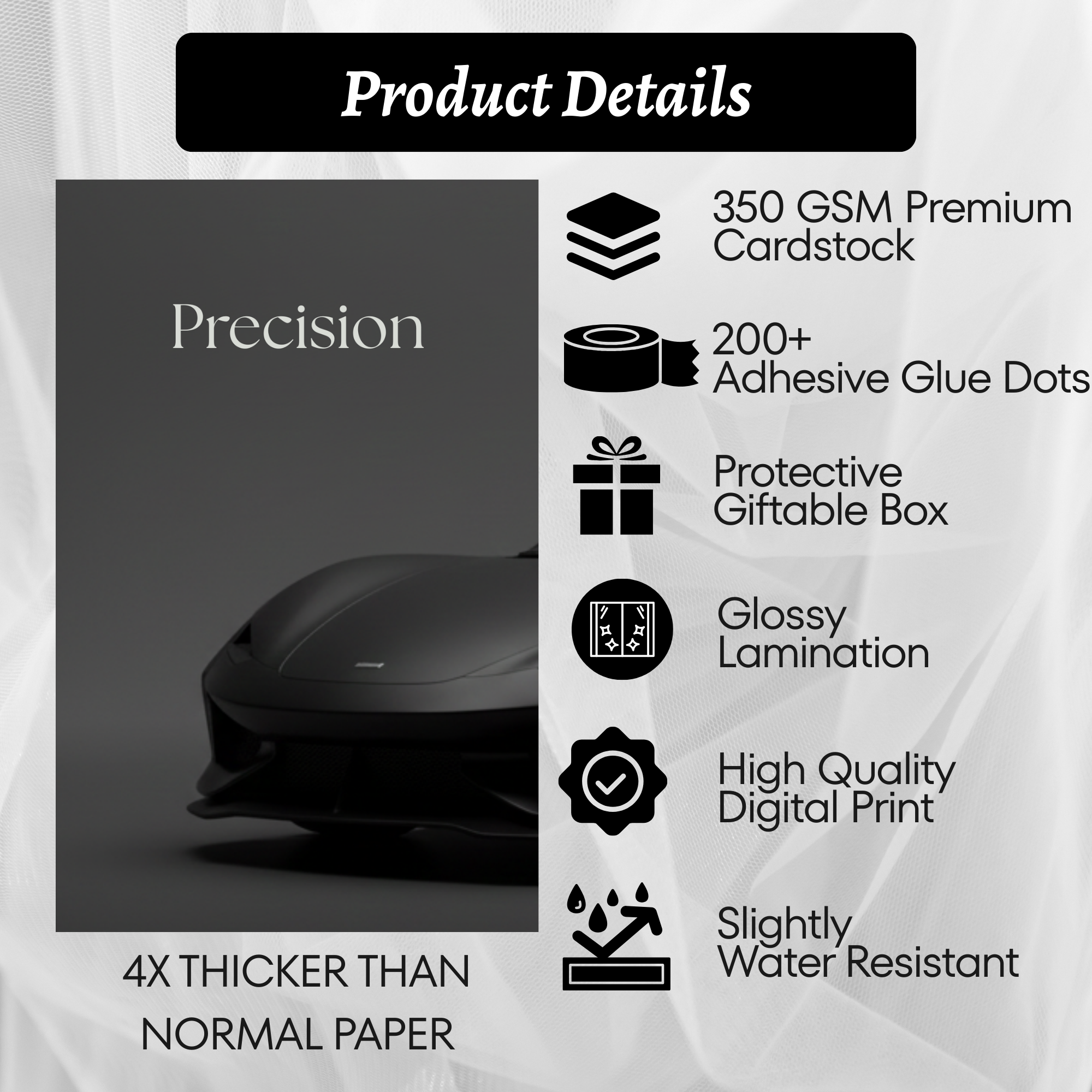 Precision Power Passion – Luxury Car Wall Art (Set of 3)