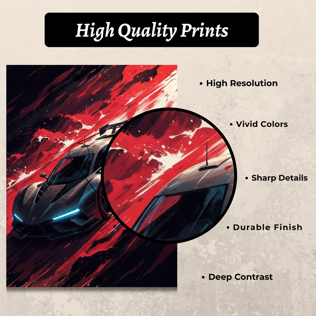 Luxury Supercar Poster (Set of 6)