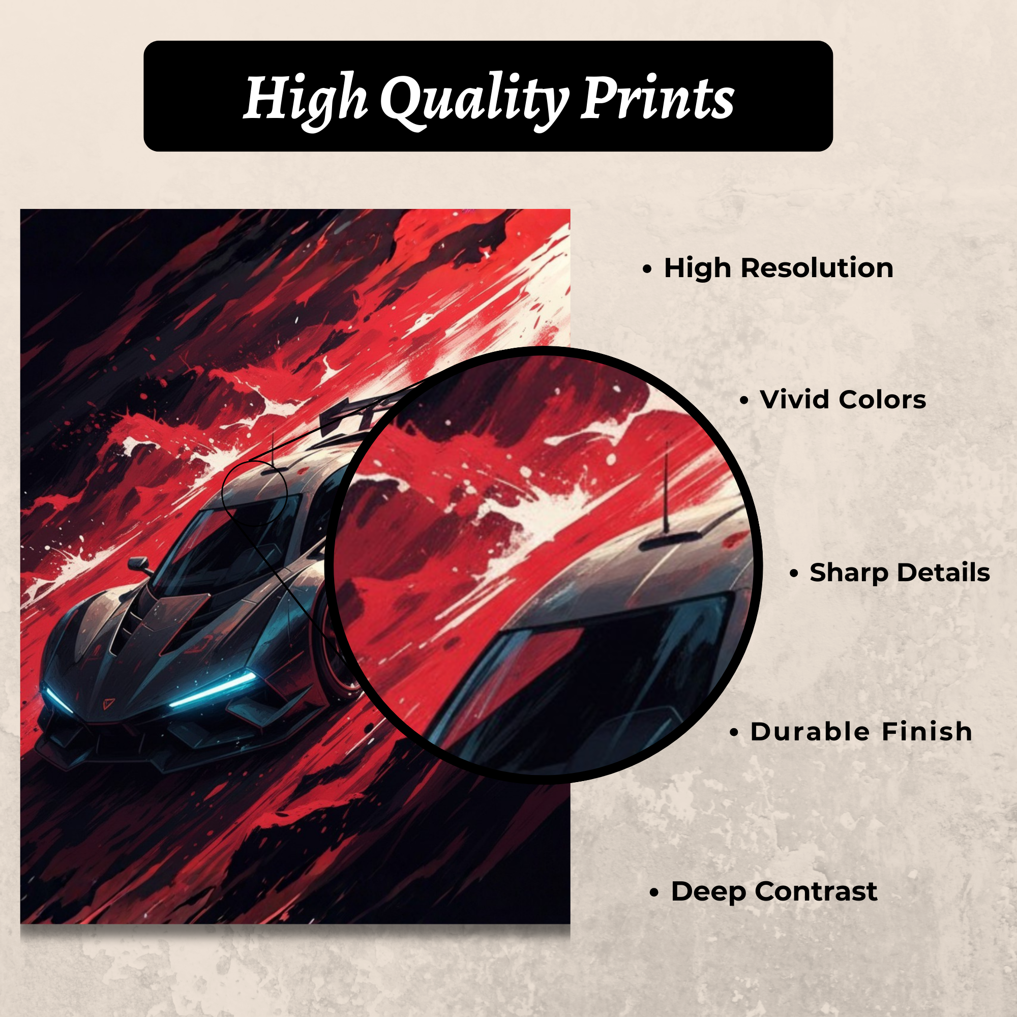 Luxury Supercar Poster (Set of 6)