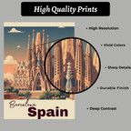 Vintage Country Travel Poster Set of 9